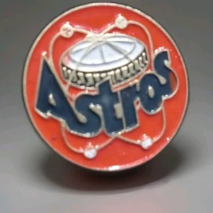 Vintage MLB Houston Astros Baseball Hat Lapel Jacket Pin Pinback - Picture 1 of 3