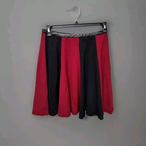 Gonna multicolore Anthropologie Yoana Baraschi con bordo in pelle taglia 4 - Foto 1 di 6