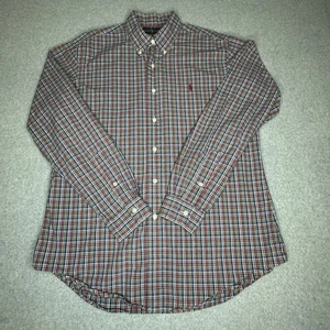 Polo Ralph Lauren Custom Fit Hemd Rot Blau Kariert Langarm Herren Größe L " - Bild 1 von 8