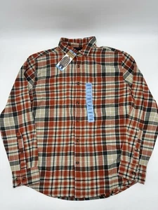 Eddie Bauer Men's 100% Cotton Easy Care Warm Brushed Twill Flannel Shirt - Picture 1 of 8