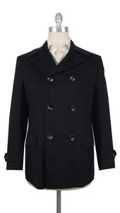Kiton Dark Blue Cashmere Solid Peacoat - 44/54 - (KT37249) - Picture 1 of 4