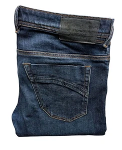 Men's DIESEL Slim Tapered IAKOP Blue DISTRESSED Jeans *FITS* W34" L33" *VGC - Picture 1 of 11
