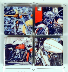 Harley Davidson Motorcycles Refrigerator Magnets Made in the USA - Picture 1 of 1