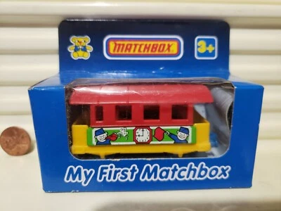 Matchbox MY FIRST MATCHBOX Macau MB44 PASSENGER COACH PreSchool Colors New Boxed - Image 1 of 4