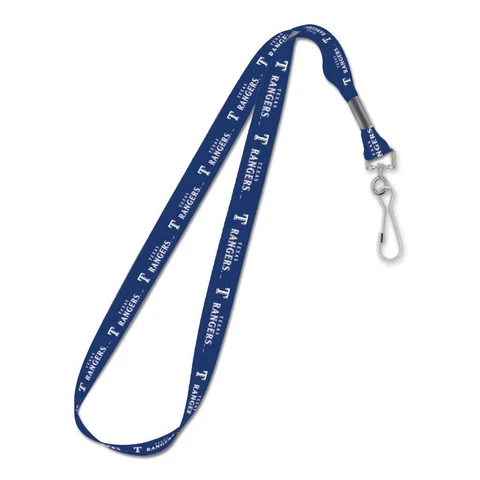 Texas Rangers 3/4 Inch Lanyard [NEW] MLB Key Chain Ring ID Badge Strap Cover