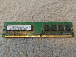 HYNIX 1GB 1RX8 PC2-6400U-666-12 DESK TOP MEMORY RAM HYMP112U64CP8-S6 - Picture 1 of 2