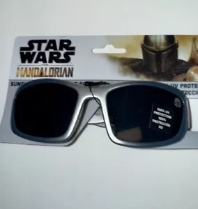 Star Wars The Mandalorian KIDS Silver 100% UV Protection Sunglasses Age 3+ NEW - Picture 1 of 7