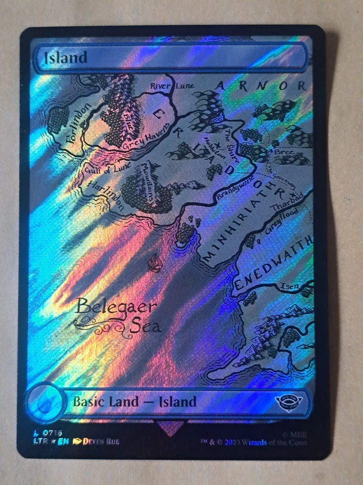 Island (V.2) (Surge Foil) - MTG LTRH Land Near Mint (NM) - Imagen 1 de 1