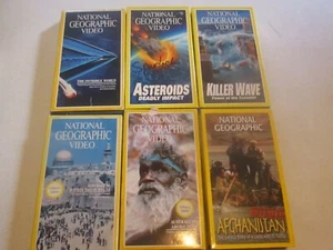 National Geographic Video 6 VHS SET Killerwelle, Asteroiden, Aborigines jk218 - Bild 1 von 2