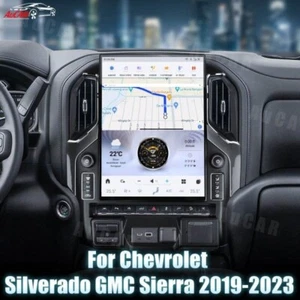 2019-2023 Chevrolet Silverado Tesla Vertical Screen 15.6" CarPlay GPS Radio 128G - Picture 1 of 6