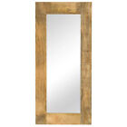 50x110cm Retro Solid  Wood Bathroom Wall Mirror  Makeup Mirror H7r1