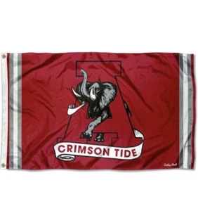 Alabama Crimson Tide Flag Large 3'X5' College Banner ~ Free Shipping USA Seller - Picture 1 of 2