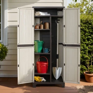 Gardeon Outdoor Storage Cabinet Box Lockable Cupboard Tall Garden Sheds Garage - Picture 1 of 8