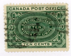 Canada Stamp - E - Special Delivery #E1 - Special Delivery Stamps (1898) 10¢ ... - Picture 1 of 1