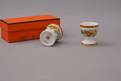 Hermes Paris La Siesta Eierbecher 2 Stück Unbenutzt mit Box - Bild 1 von 4