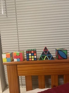Rubiks Cubes 2x2, 3x3, 4x4, Pyraminx, And Ivy Cube - Picture 1 of 6
