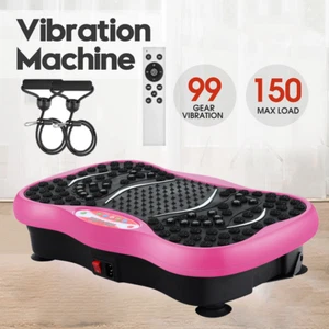 Pink Vibration Machine Platform - Exercise Vibrating Plate - Whole Body Workout - Picture 1 of 15