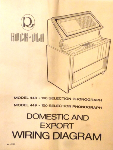 ROCK-OLA # MODEL 448 & 449 Domestic & Export FOLD-OUT WIRING DIAGRAM | eBay