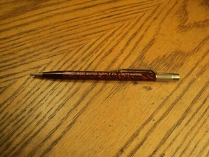 Vintage Autopoint Mechanical Pencil  Rose Motor Supply w/ Metal Cap  5-5/8"  B - Picture 1 of 10