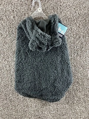 Sudadera con capucha Sherpa gris talla XL para perro con orejas camisa ropa de exterior para mascotas cálida Foto 1 de 4