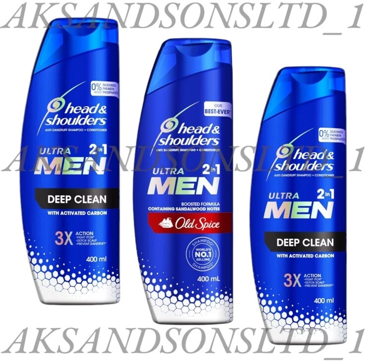 HEAD & SHOULDERS (ULTRA MEN) Head and Shoulders Ultra Men 2 In 1 Anti Dandruff Shampoo + Conditioner 400ml