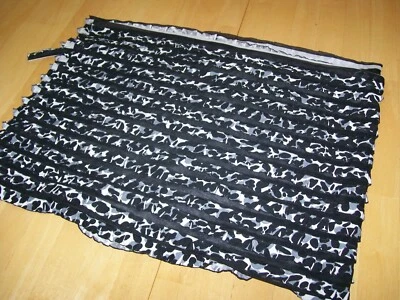 Black & White Animal Print Rhumba Mesh Stretch Fabric Material 35 1/2" x 28 1/2" - Image 1 of 4
