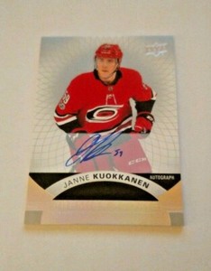 2017-18 Upper Deck Premier Silver Rookie Auto #51 Janne Kuokkanen Hurricanes