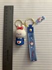 White Rabbit Milk Candy Rubber And Metal Keychain New! Fast Shipping!