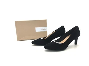 Clarks Damen Pumps Absatzschuh Stöckelschuhe Heels Schwarz Gr. 41,5 (UK 7,5) - Picture 1 of 8