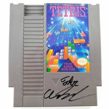 Tetris (Nintendo Entertainment System) Thor Aackerlund Autographed 2 Signatures