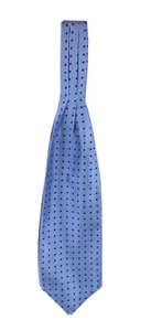 Seidentuch mit Pois hellblau und blau - Bild 1 von 4
