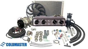 KIT AIRE ACONDICIONADO EVAPORADOR UNIVERSAL BAJO TABLERO 404 12V H&C ACABADO CROMADO PREMIUM CON 7B10 - Imagen 1 de 16