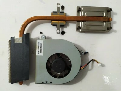 Toshiba Satellite c650 c650d CPU Cooling Heatsink v000220060 + CPU Fan  - Image 1 of 3