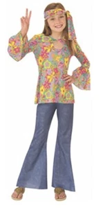 Rubies Costume/Halloween Hippie Flower Girl-Small sz 4-6-ages 3-4- NEW!!! - Picture 1 of 6