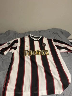 Camiseta de fútbol vintage 1997 Nike NJ/NY MetroStars MLS para hombre XL hecha en Estados Unidos años 90 Foto 1 de 4