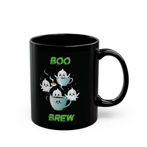 Ghostly Mug, Halloween Boo Brew Cup, Spooky Drinkware, Ghost Mug Gift, Halloween - Picture 1 of 7