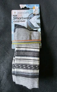 SMARTWOOL MENS EVERYDAY REGARITA CUSHION CREW SOCKS CHARCOAL SZ L #SW001738-NWT - Picture 1 of 5