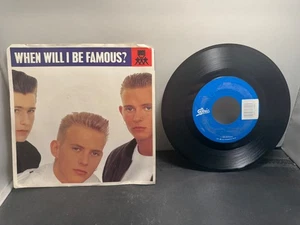 1988 Bros When Will I be Famous & Love To Hate You Epic 45rpm Record - Picture 1 of 2