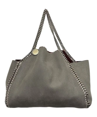 Stella McCartney Hand Bag Tote Purse Reversible Falabella Gray Red Authentic - Image 1 of 4