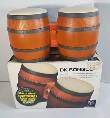 Controlador de juego de batería Nintendo Gamecube Donkey Kong DK Bongos #DOL-021 en caja Foto 1 de 4