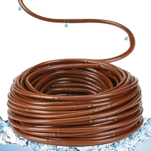 1/4 Inch Drip Irrigation Tubing Hydroponics Dripline Hose with 6 Inch Emitter... - Picture 1 of 7