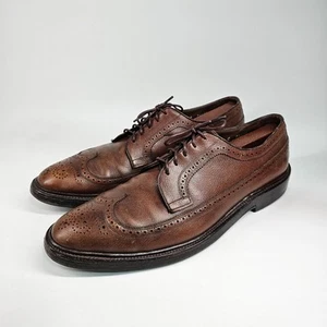 Vtg Allen Edmonds Macneil Shoes Mens 13 C 9157 Wingtip Blucher Longwin Brogue - Picture 1 of 20