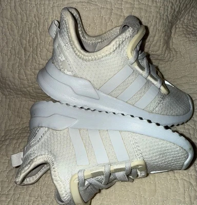 ADIDAS Path Run Calzado Blanco #G28119 Zapatos para niños pequeños talla 6k Foto 1 de 4