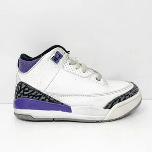 Nike Girls Air Jordan 3 DM0966-105 White Basketball Shoes Sneakers Size 11.5C - Picture 1 of 12