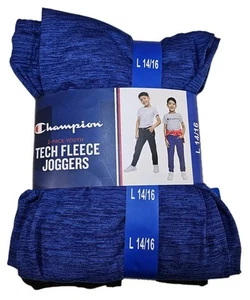 Champion Youth Tech Fleece Joggers Youth 2-Pack/ Dark Gray & Blue / Size L 14/16 - Picture 1 of 2
