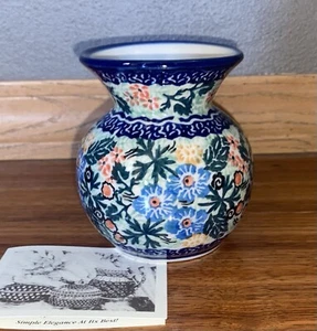 Polish Pottery UNIKAT Z. Supernak 2499 4in Vase - NEW !! - Picture 1 of 4