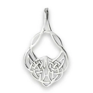 Celtic Phoenix Knot Necklace Womens 925 Sterling Silver Norse Firebird Pendant - Picture 1 of 3