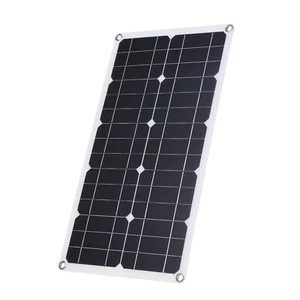 50W D C 9V/18V Flexible Solar Panel with 30A L-ED Display Controller Kit R8G7 - Picture 1 of 11
