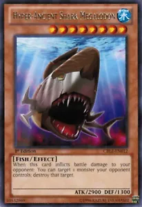 Hyper-Ancient Shark Megalodon - CBLZ-EN012 - Rare - 1st Edition - YuGiOh - Picture 1 of 4