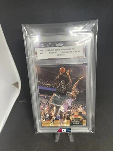 1992-93 Topps Stadium Club #201 Shaquille O'Neal Members Choice AGC 10 Gem Mint - Picture 1 of 2